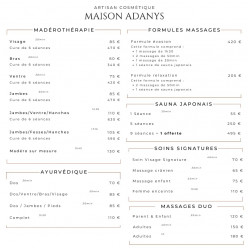 Carte Cadeau Massage